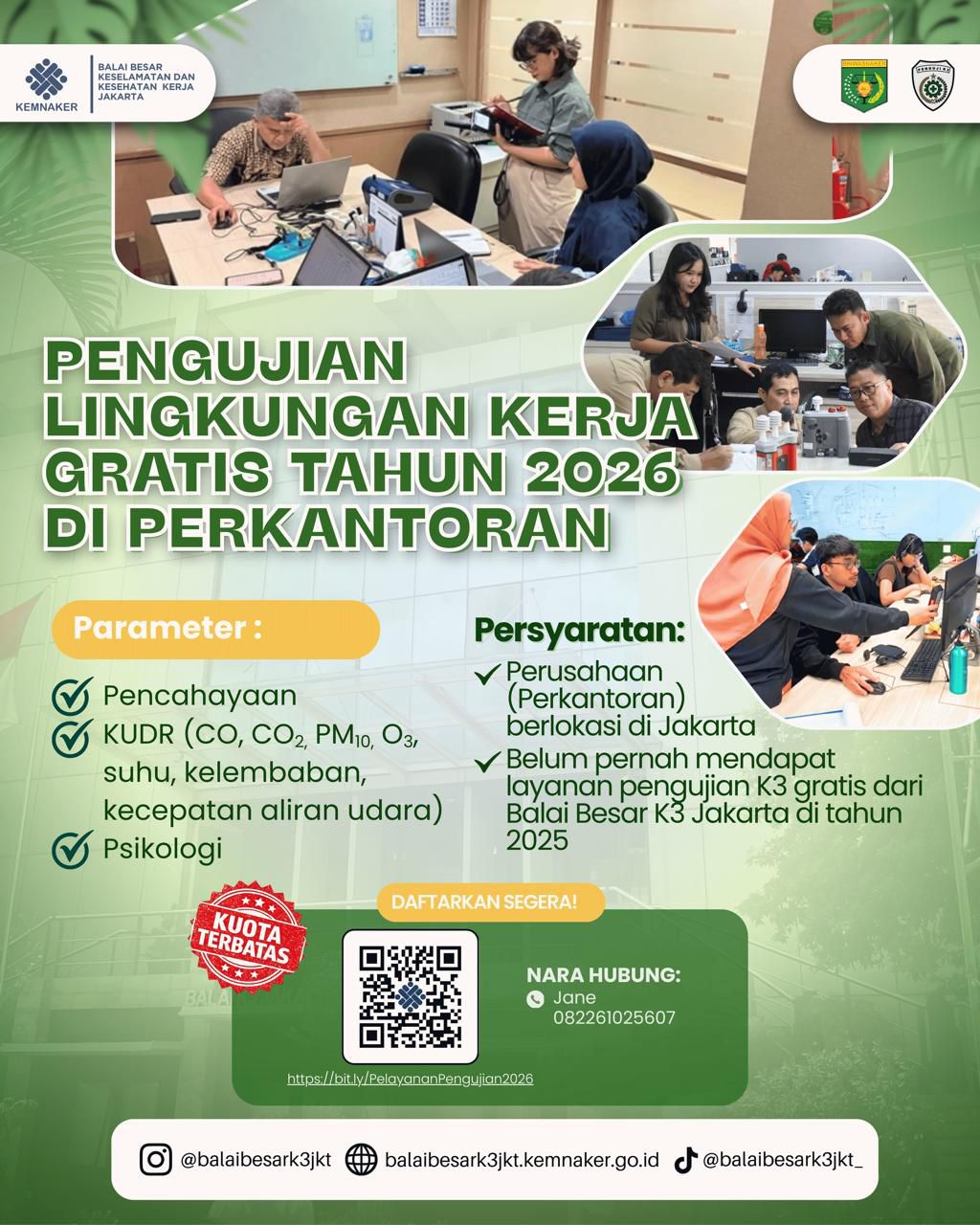 Pengujian Lingkungan Kerja Gratis Tahun 2026 Di Perkantoran