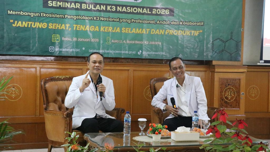 Peduli Kesehatan Jantung Pekerja, Balai Besar K3 Jakarta Hadirkan Seminar dan Konsultasi Interaktif