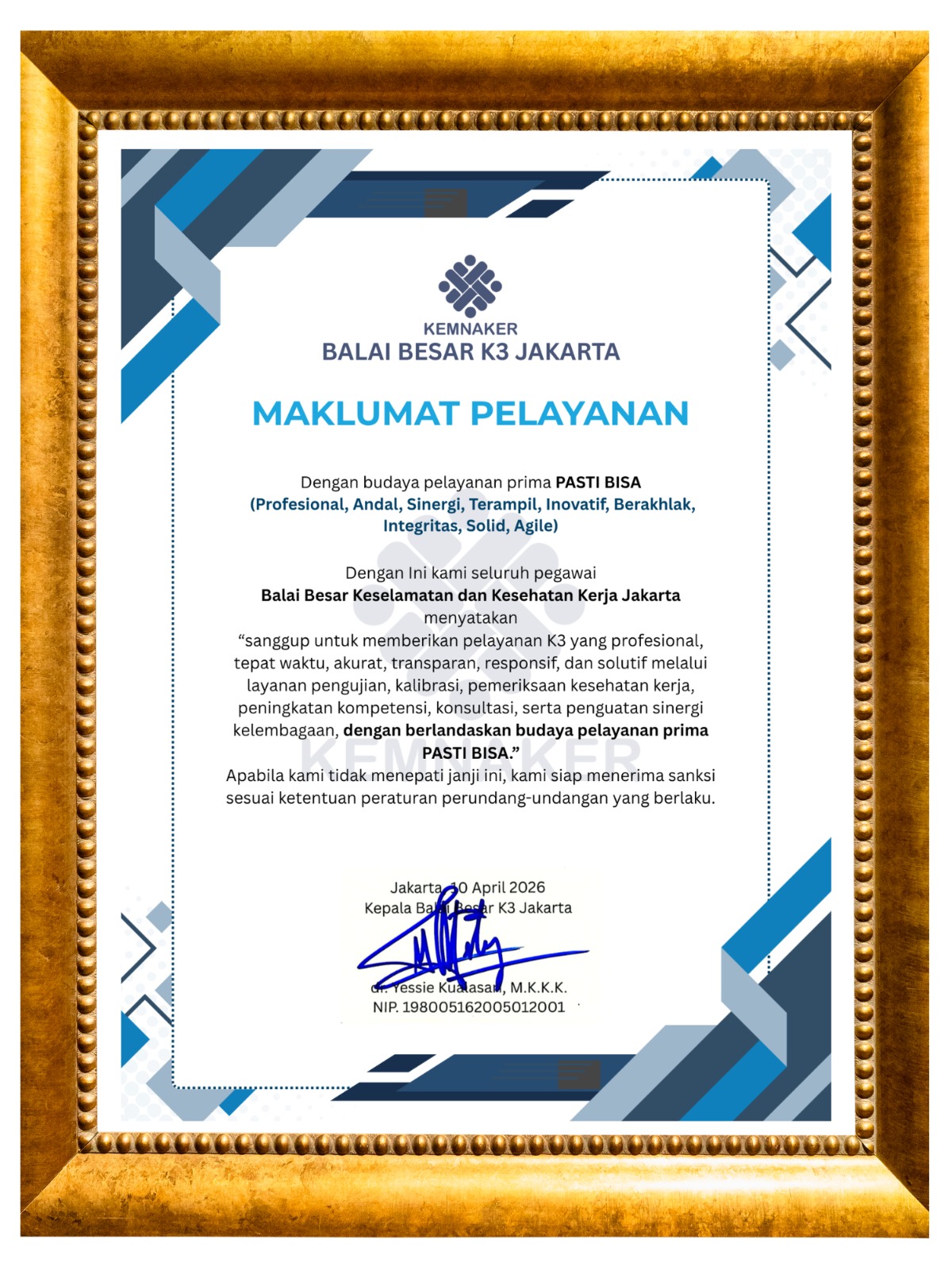 Maklumat Pelayanan